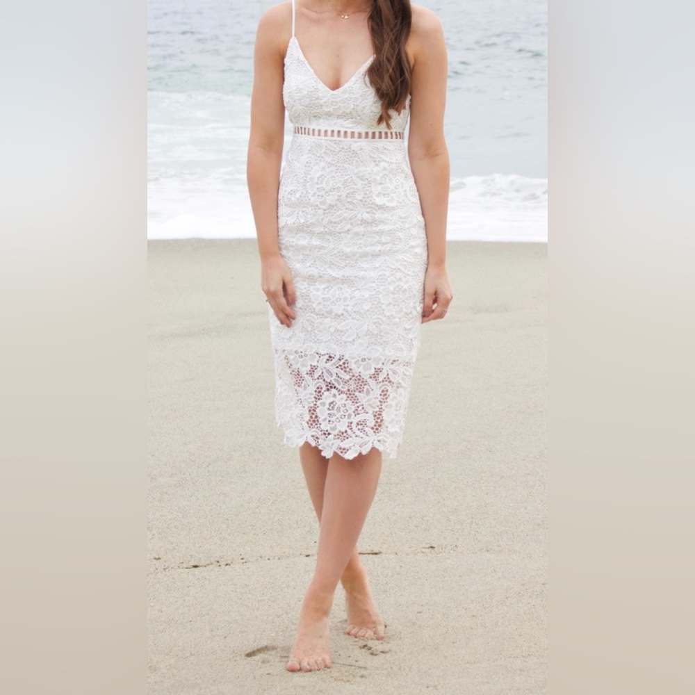 Lace White Dress